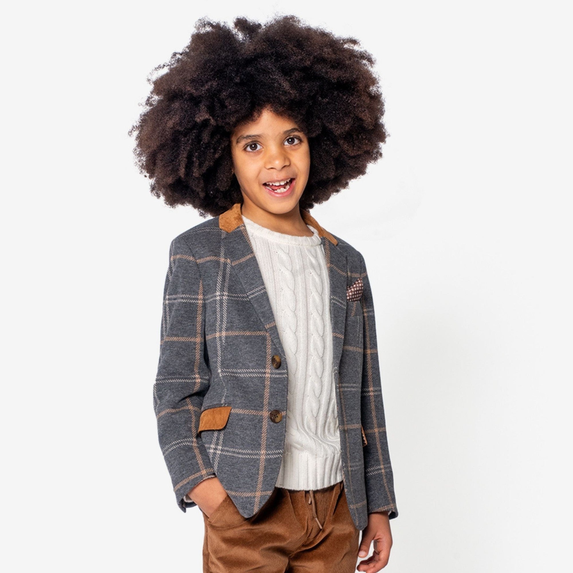 Boy Wearing High Quality Appaman Blazer