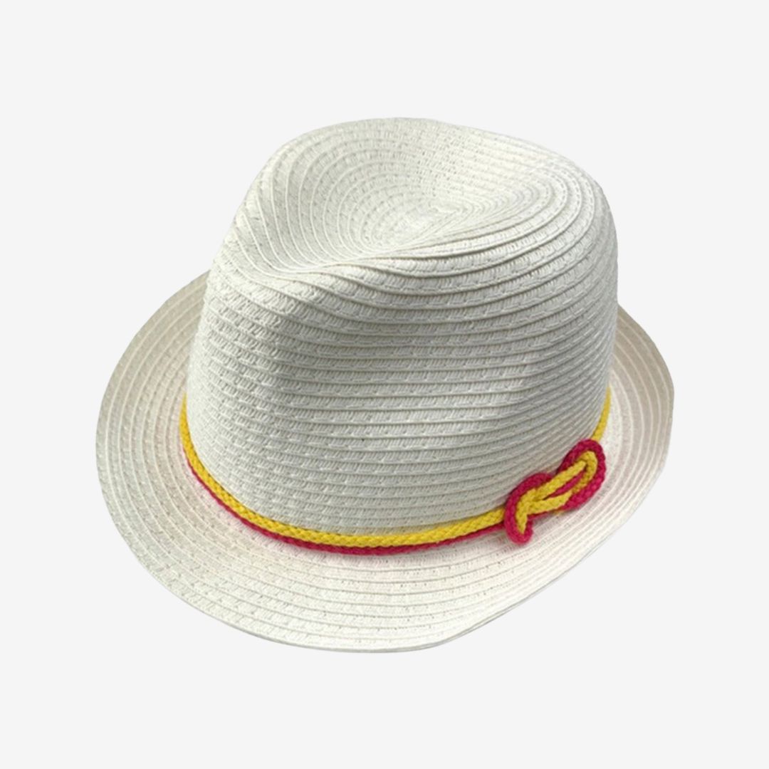 Appaman Best Quality Kids Clothing Boys Accessories Spring Vibes Fedora | White