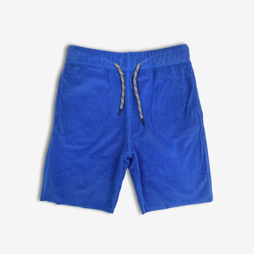 Appaman Best Quality Kids Clothing Boys Bottoms Camp Shorts | Blue Terry