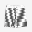 Appaman Best Quality Kids Clothing Boys Bottoms Camp Shorts | Grey Stripe Terry