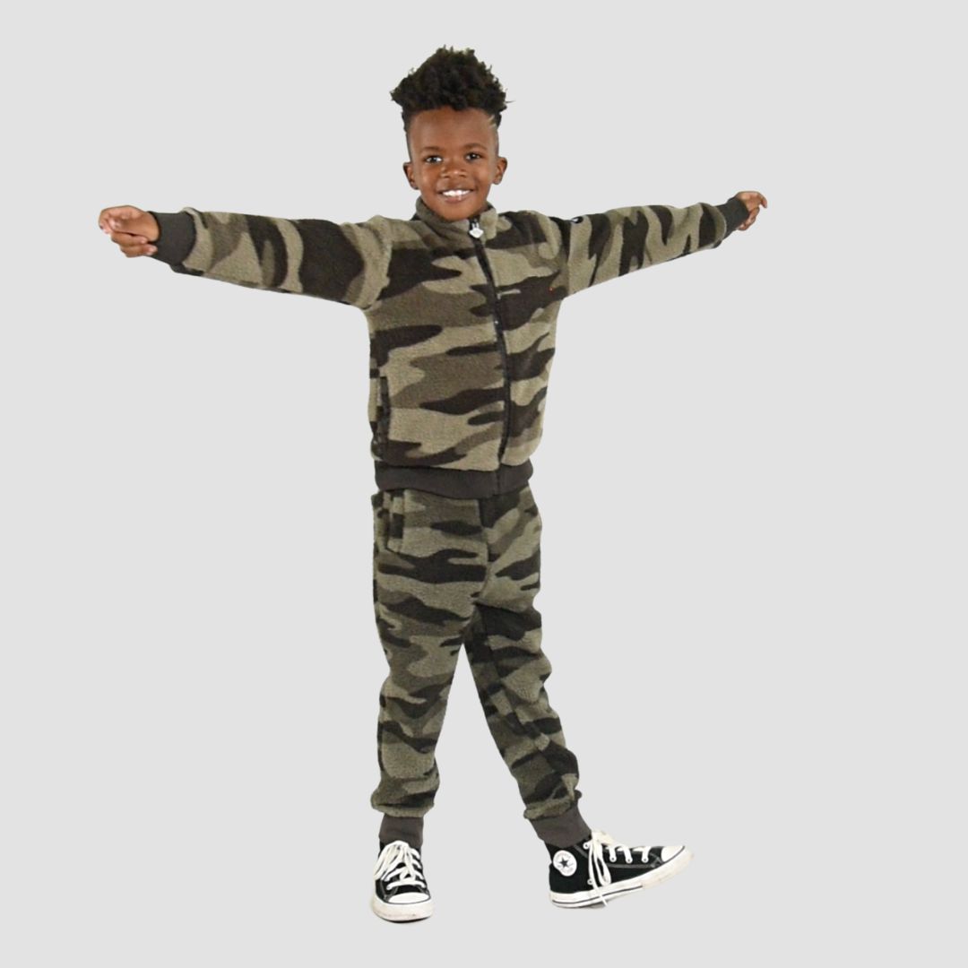 Appaman Best Quality Kids Clothing Boys Bottoms Highland Sweats | Carbon Camo