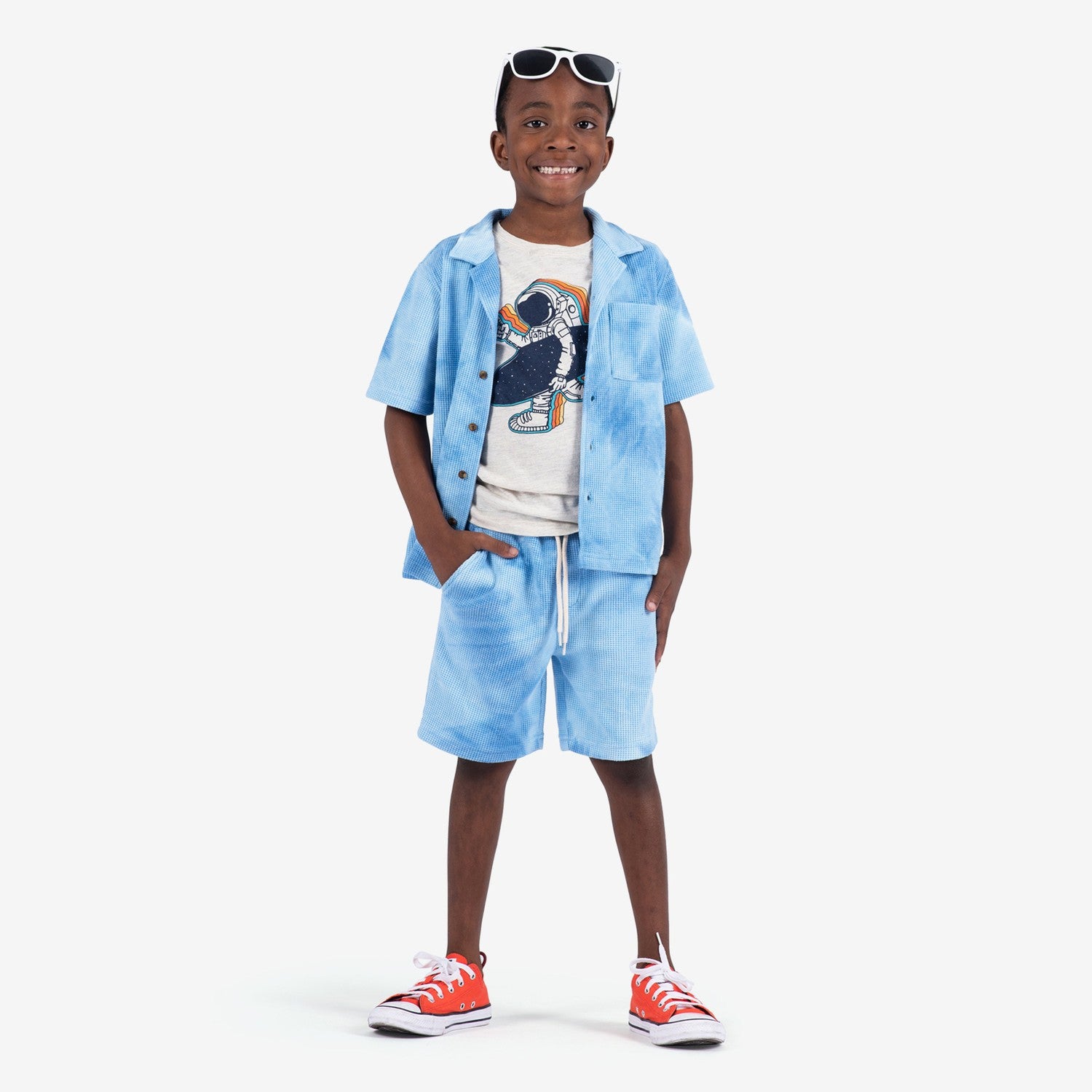 Appaman Best Quality Kids Clothing Boys Bottoms Resort Shorts | Blue Tie Dye