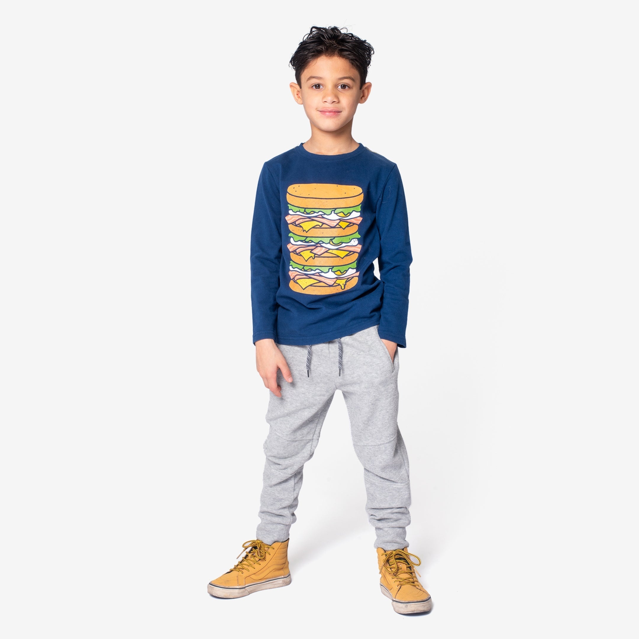 Appaman Best Quality Kids Clothing Boys Bottoms Sideline Sweatpants | Heather Mist