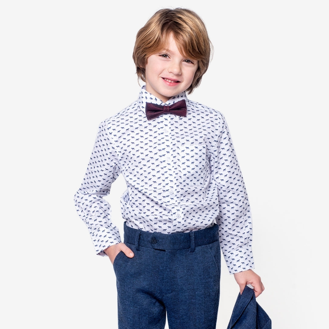 Appaman Best Quality Kids Clothing Boys Bow Ties Silk Bow Tie | Black Burgundy