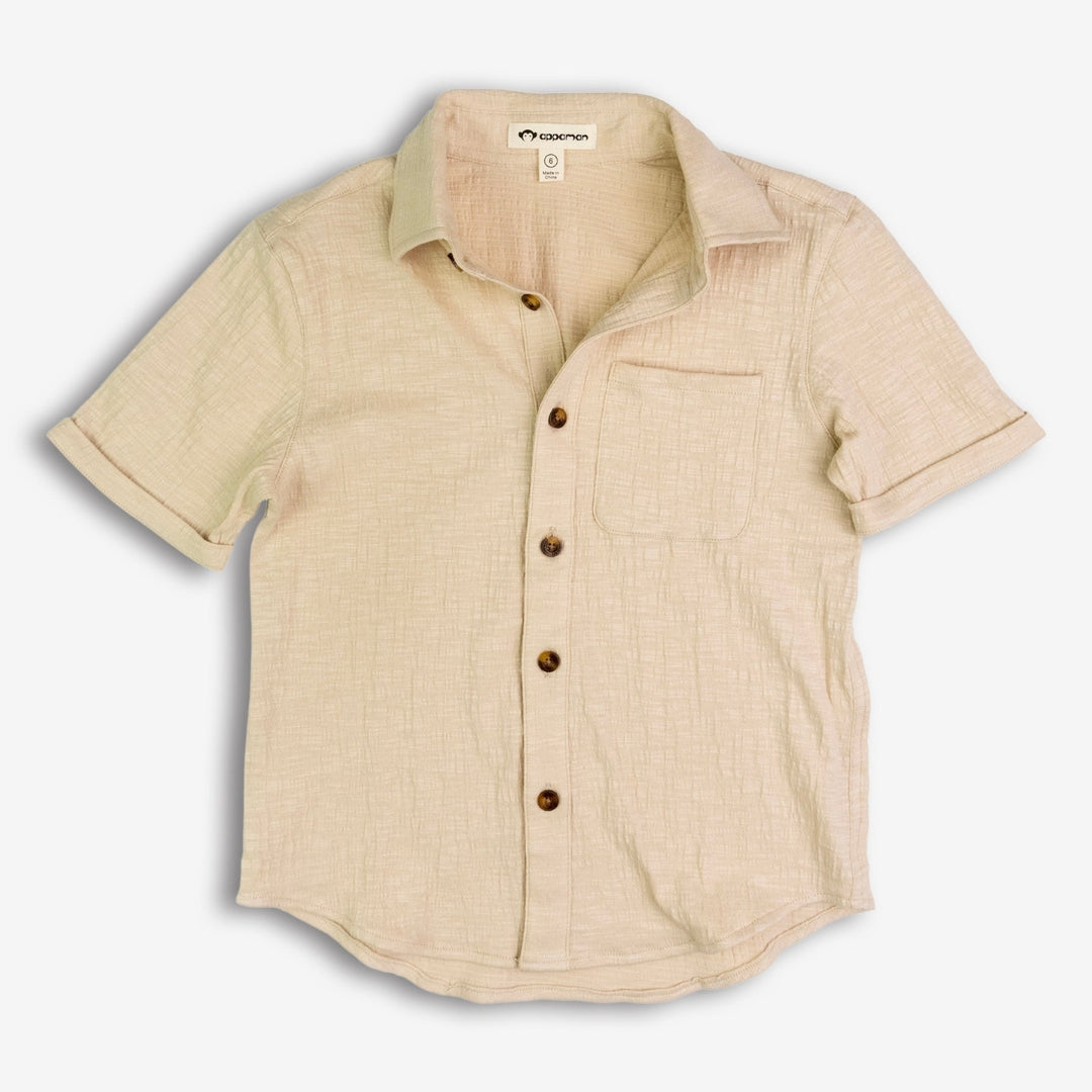 Appaman Best Quality Kids Clothing Boys Fine Tailoring Beach Shirt | Sand