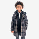 Appaman Best Quality Kids Clothing Boys Fine Tailoring New Gotham Coat | Grey Plaid