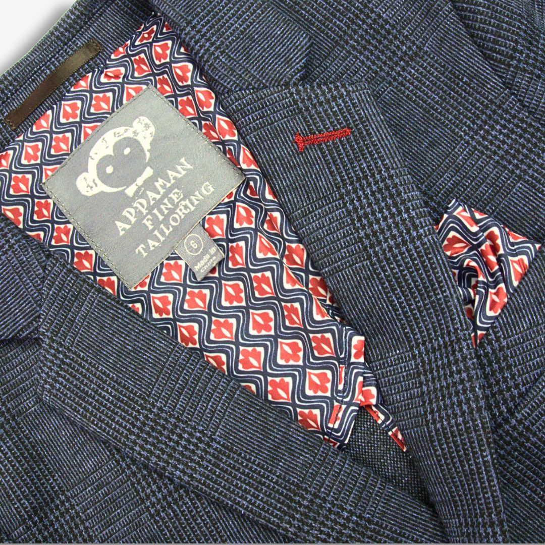 Appaman Best Quality Kids Clothing Boys Fine Tailoring Stretchy Mod Suit | Indigo Wales Check