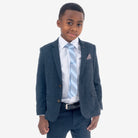 Appaman Best Quality Kids Clothing Boys Fine Tailoring Stretchy Mod Suit | Navy Glen Plaid