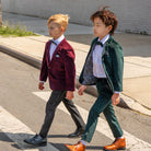 Appaman Best Quality Kids Clothing boys fine tailoring Suit Blazer | Merlot Velvet