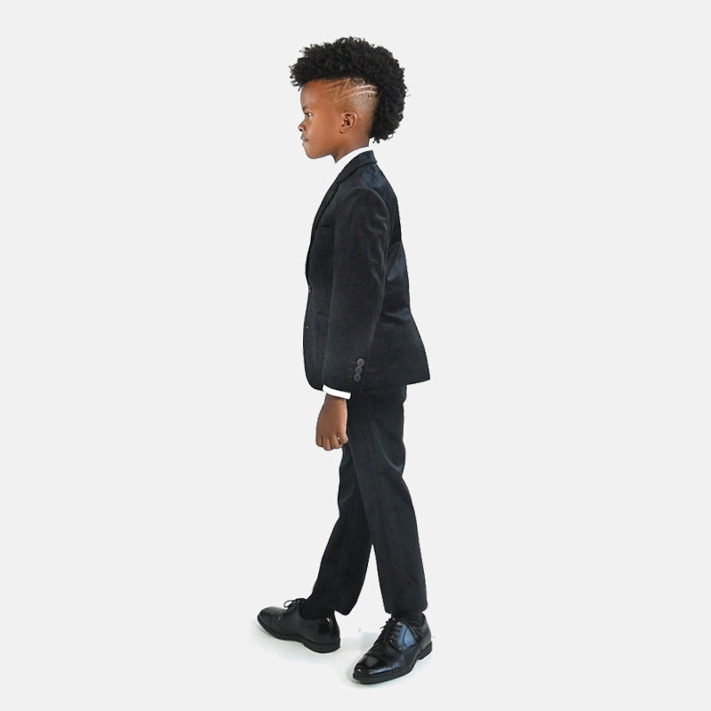 Appaman Best Quality Kids Clothing Boys Fine Tailoring Suit Pants | Black Velvet