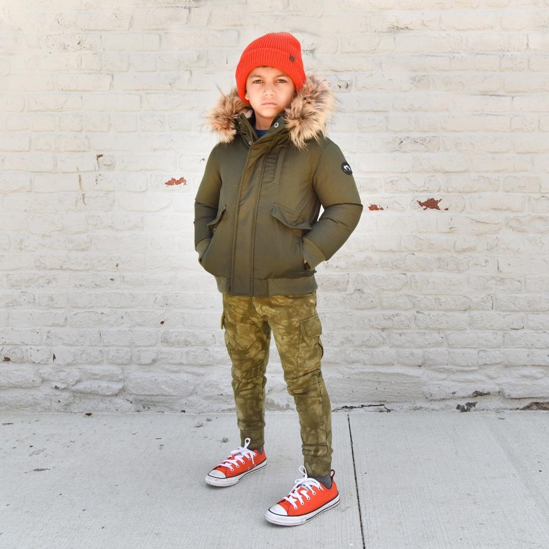 Appaman Best Quality Kids Clothing Boys Outerwear City Transit Coat | Military Olive