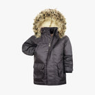 Appaman Best Quality Kids Clothing Boys Outerwear Denali Down Coat | Black Herringbone