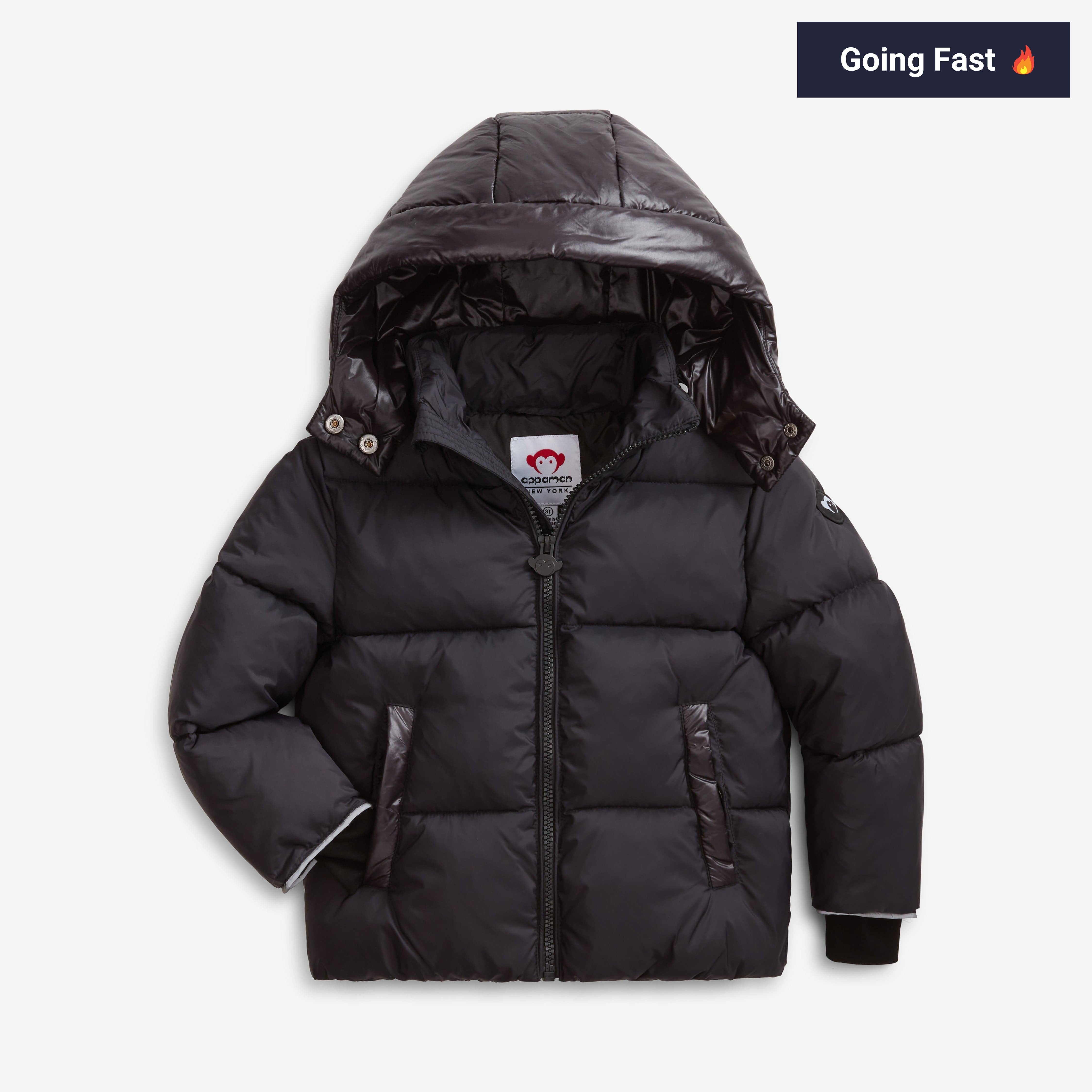 Appaman Best Quality Kids Clothing Boys Outerwear Park Ave Puffer | Black