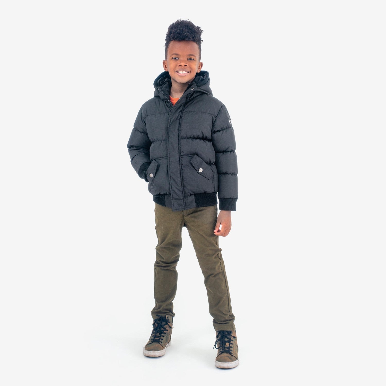 Appaman Best Quality Kids Clothing Boys Outerwear Puffy Coat | Black