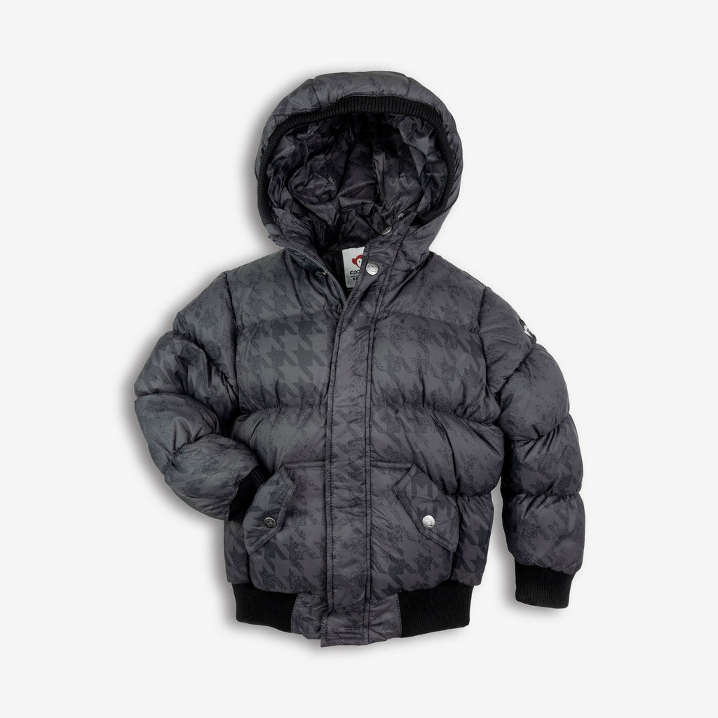 Appaman Best Quality Kids Clothing Boys Outerwear Puffy Coat | Houndstooth