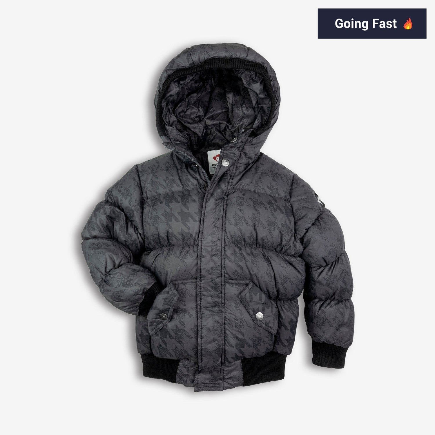 Appaman Best Quality Kids Clothing Boys Outerwear Puffy Coat | Houndstooth