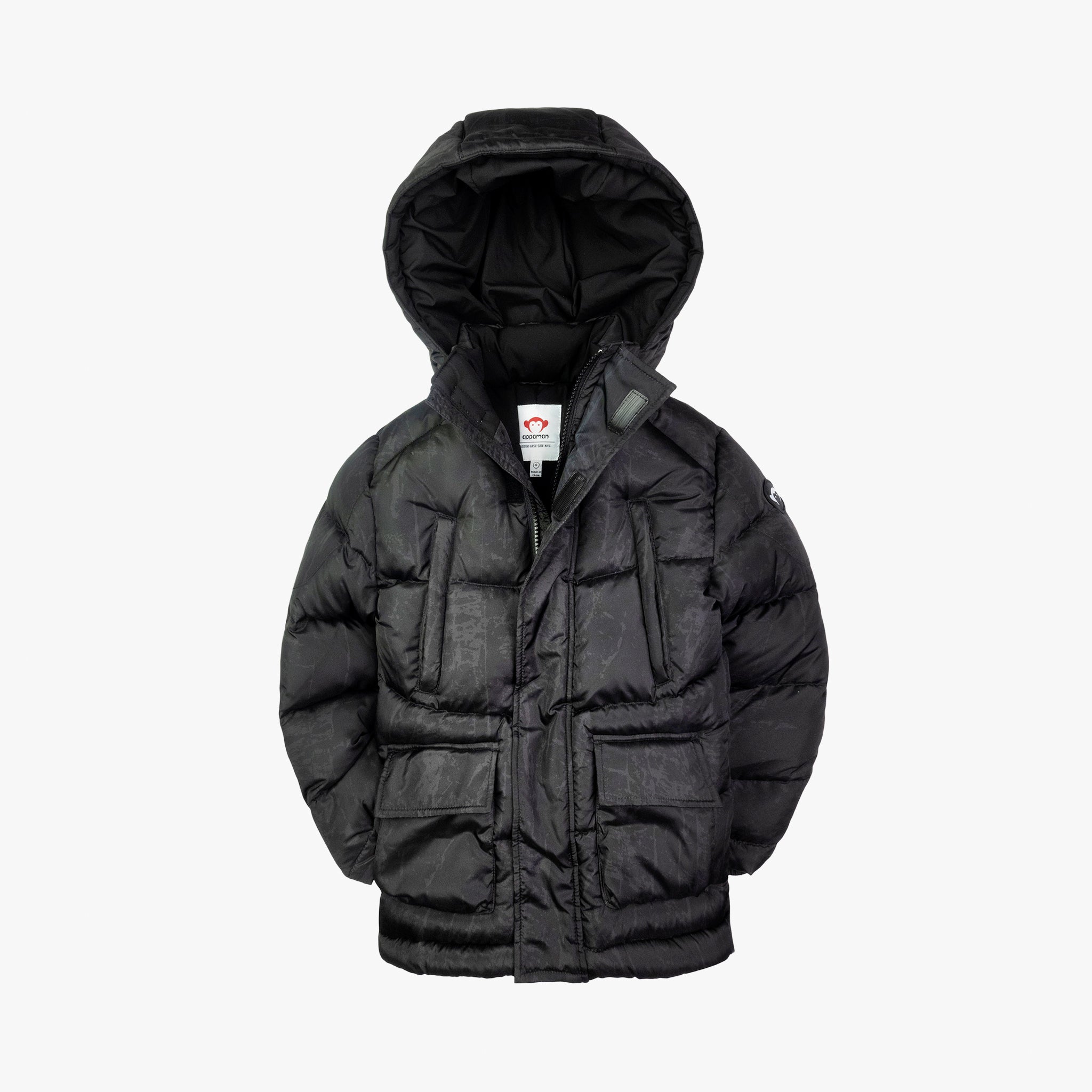 Appaman Best Quality Kids Clothing boys outerwear Summit Puffer | Black Graff