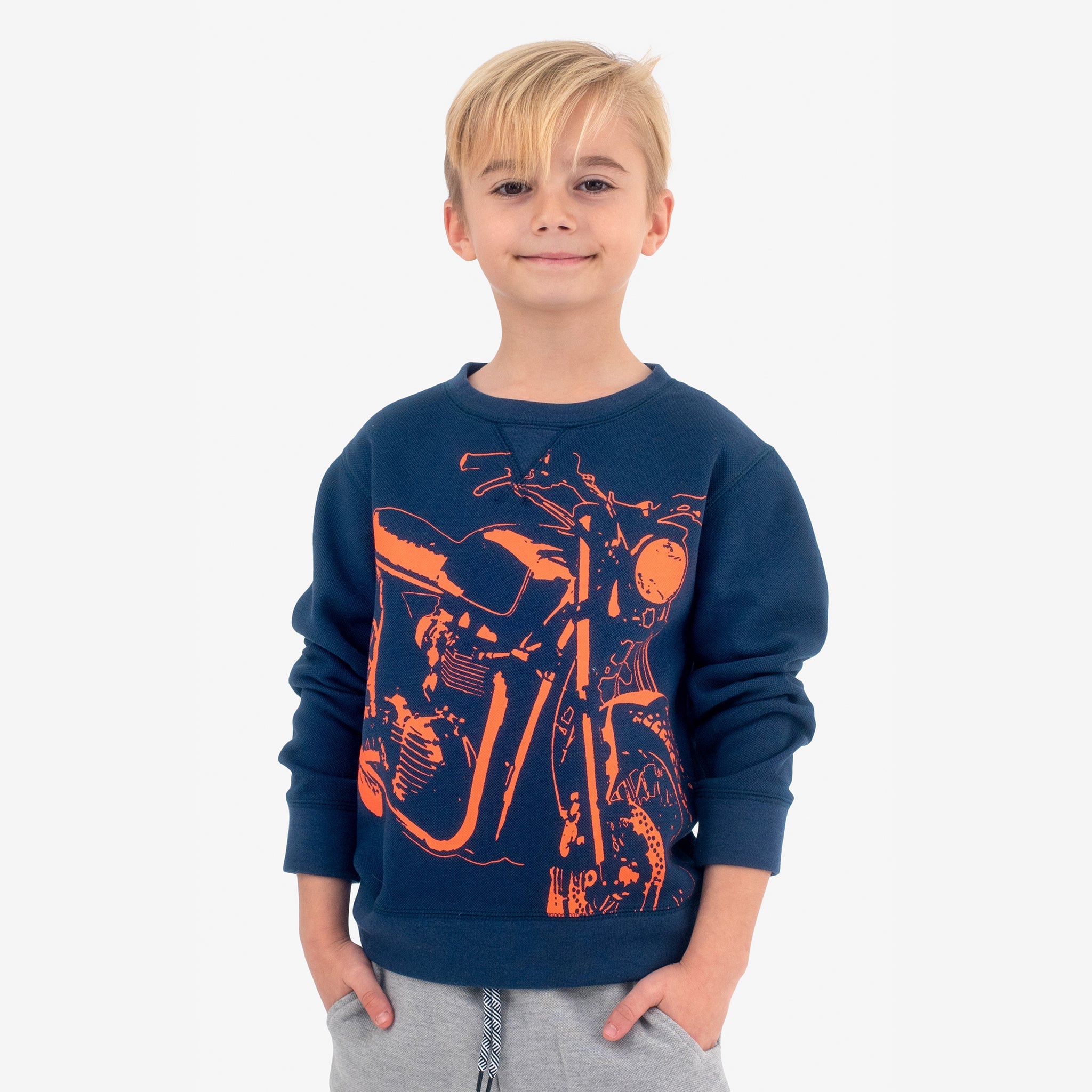 Appaman Best Quality Kids Clothing Boys Sweater/Hoodie Revel Crewneck | Retro Racer