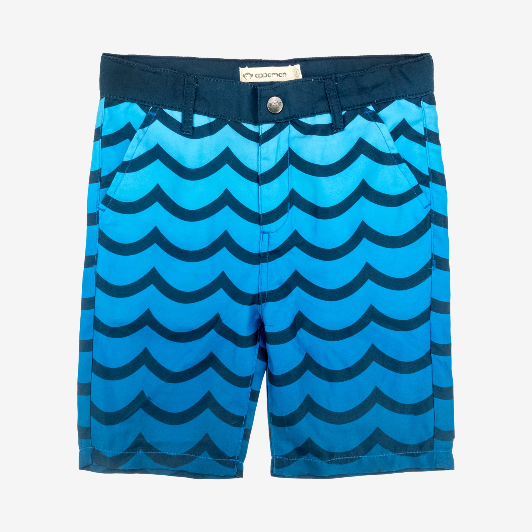 Appaman Best Quality Kids Clothing Boys Swim Quick Dry Hybrid Shorts | Wavy Blue