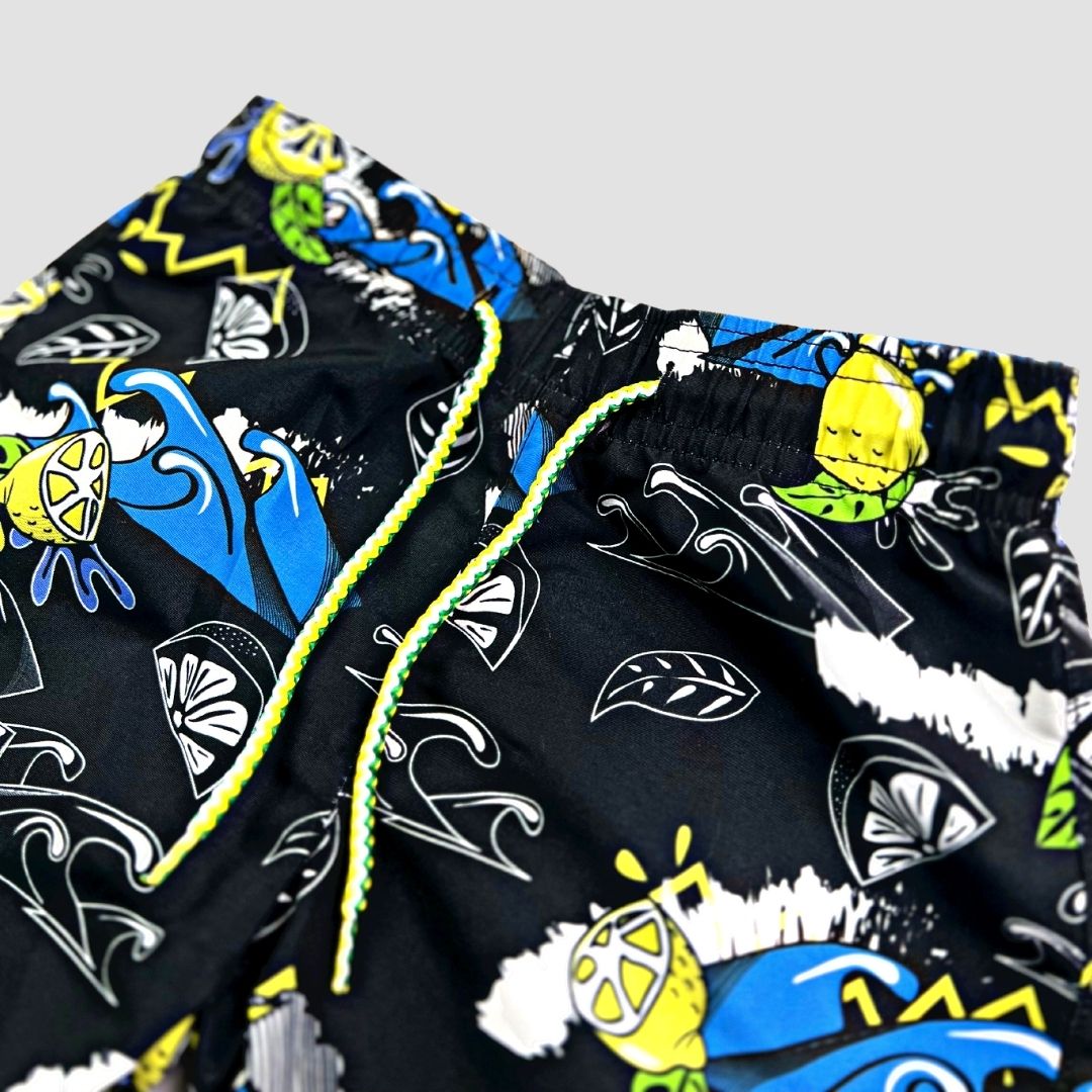 Appaman Best Quality Kids Clothing Boys Swim Swim Trunks | Lemon Chill