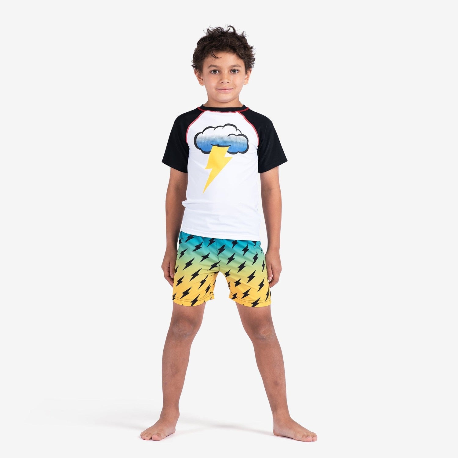 Appaman Best Quality Kids Clothing Boys Swim Swim Trunks | Lightning