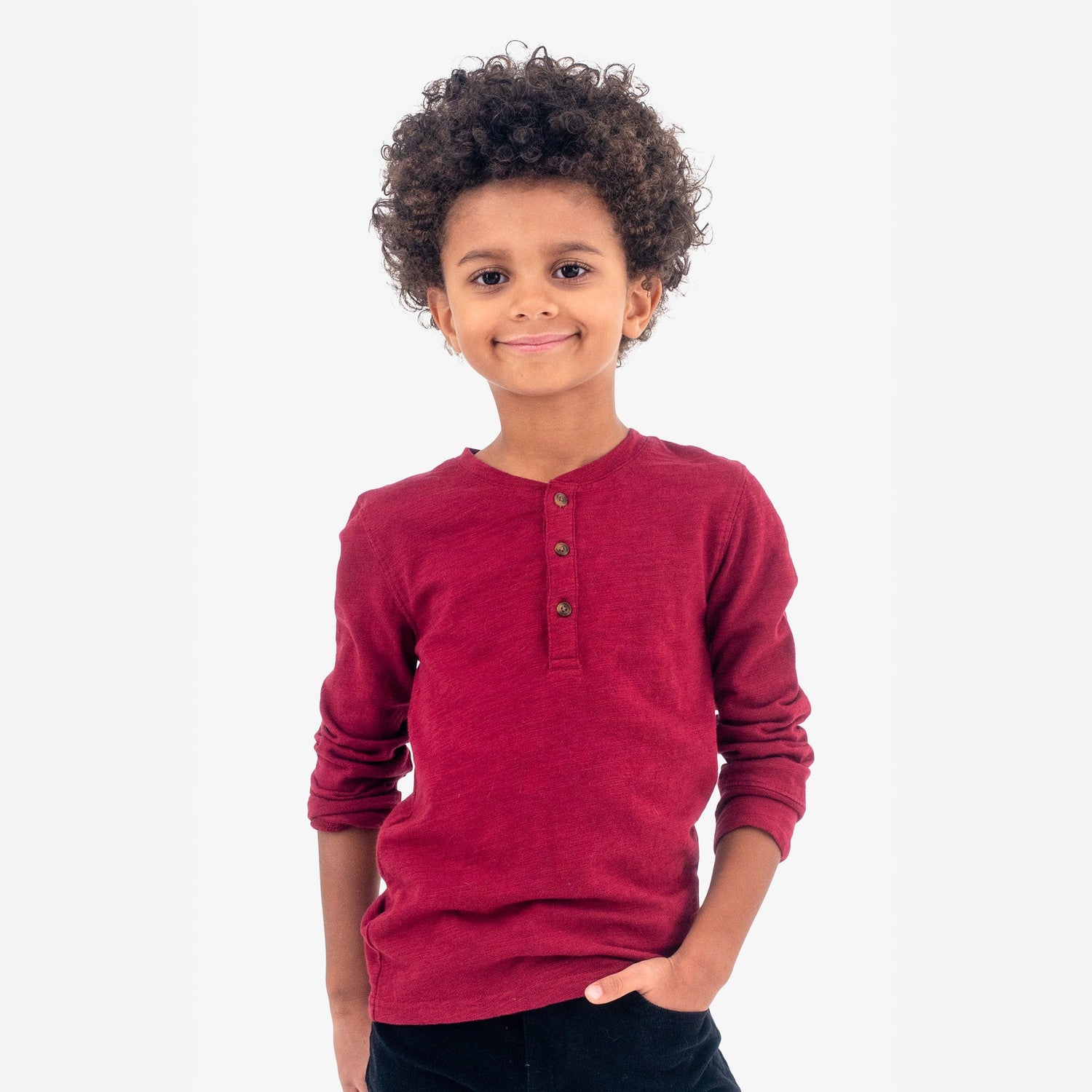 Appaman Best Quality Kids Clothing Boys Tops Allday Henley | Chili Pepper