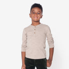 Appaman Best Quality Kids Clothing Boys Tops Allday Henley | Taupe