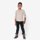 Appaman Best Quality Kids Clothing Boys Tops Allday Henley | Taupe