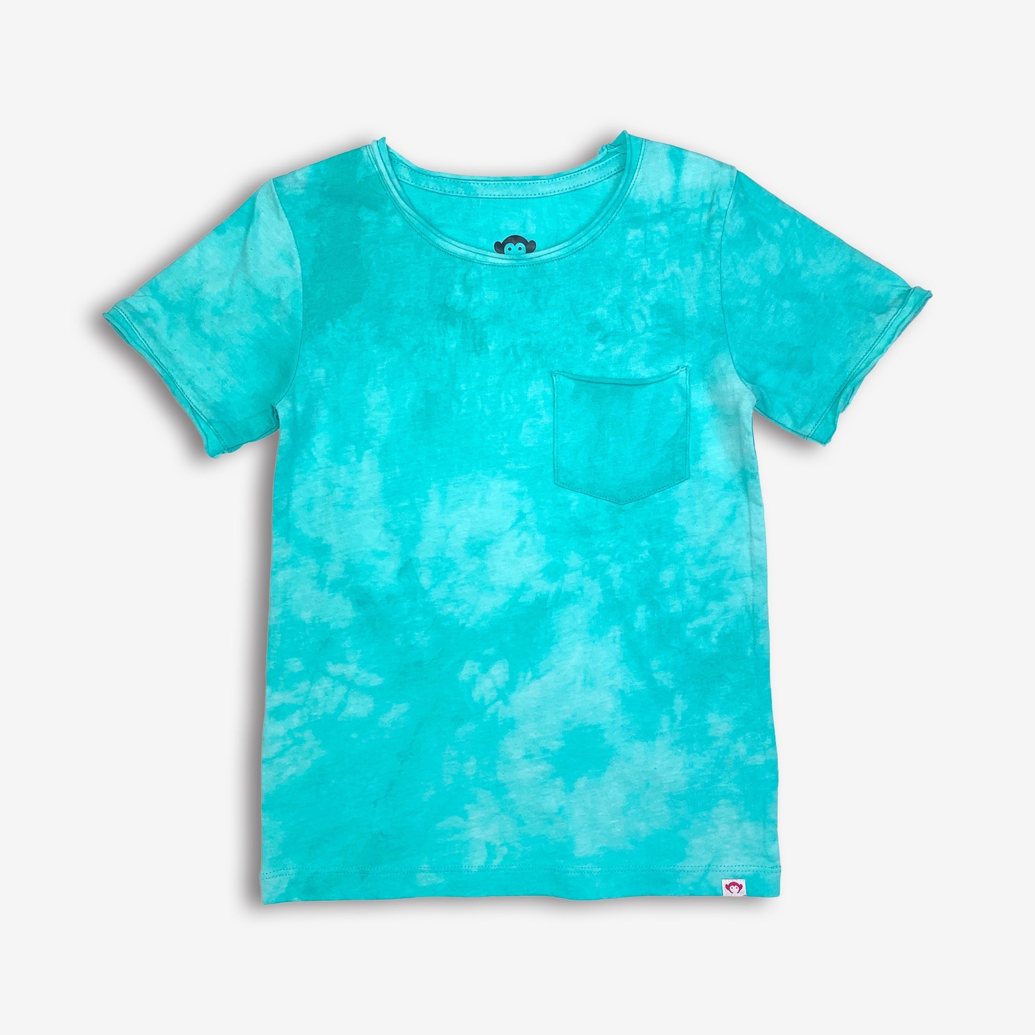 Appaman Best Quality Kids Clothing boys tops Concert Tee | Teal Tie Dye