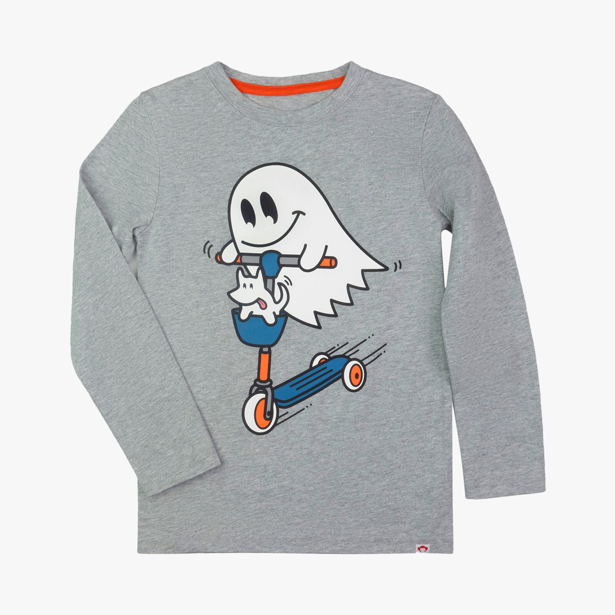 Appaman Best Quality Kids Clothing Boys Tops Graphic Long Sleeve Tee | Ghost Friends