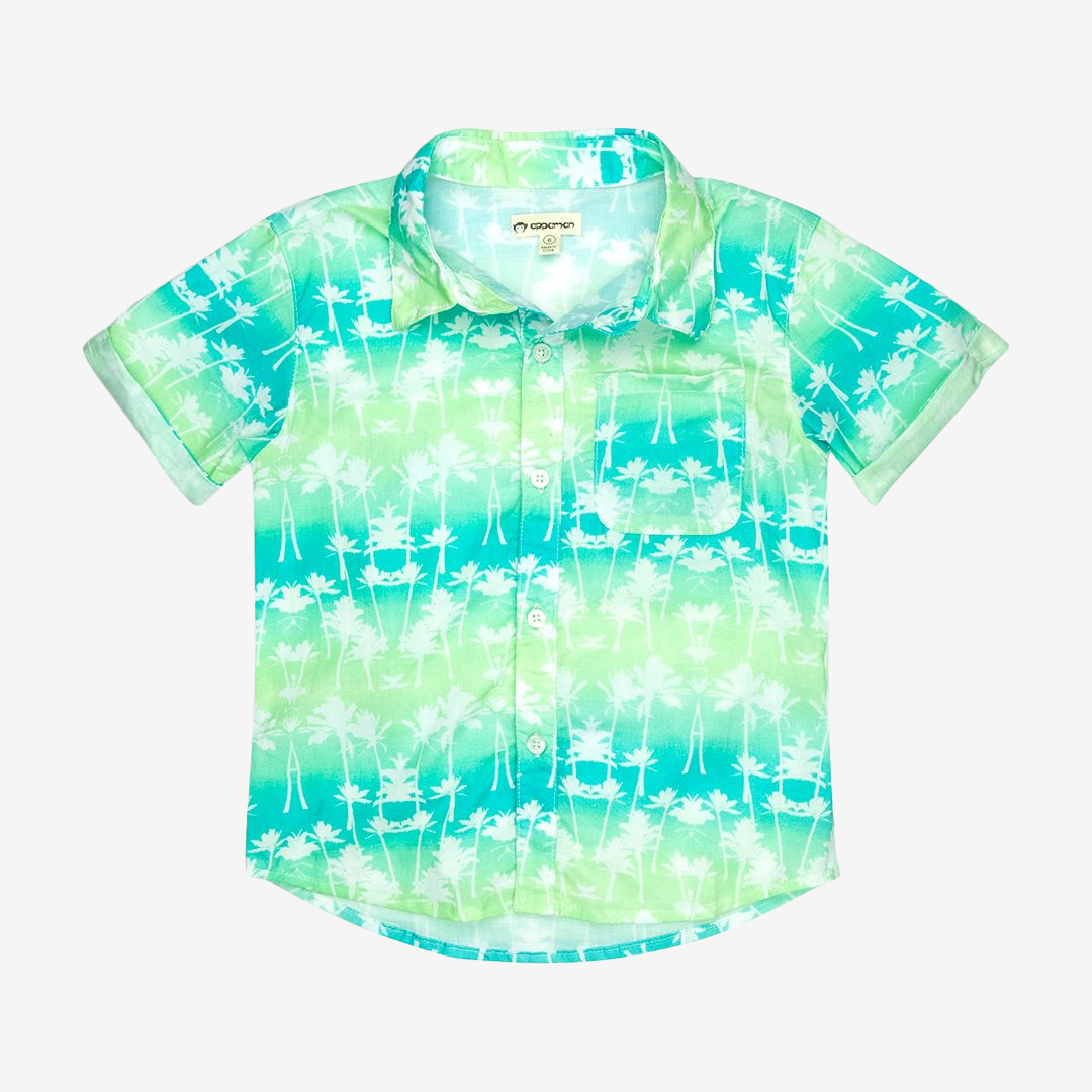 Appaman Best Quality Kids Clothing Boys Tops Playa Shirt | Ombre Palms