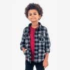 Appaman Best Quality Kids Clothing Boys Tops Snow Fleece Shirt | Black Check