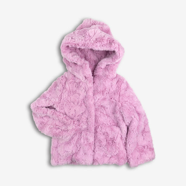 Appaman Best Quality Kids Clothing Cleo Faux Fur Coat | Pink Mousse