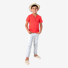 Appaman Best Quality Kids Clothing Fine Tailoring Bottoms Slim Chino Pants | Light Grey