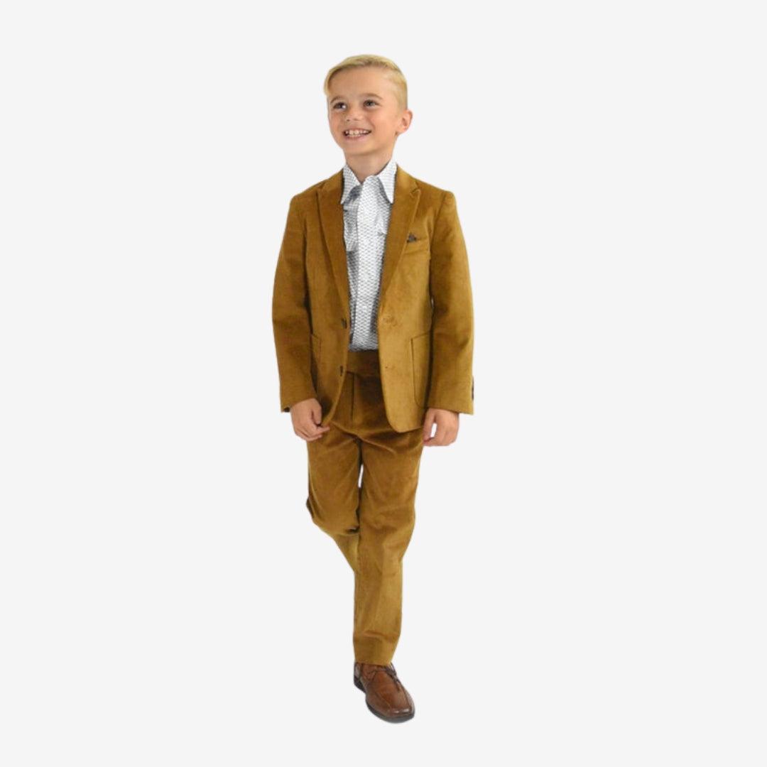 Boys camel blazer deals