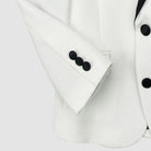 Appaman Best Quality Kids Clothing Fine Tailoring Permanent Tuxedo Suit Jacket | White