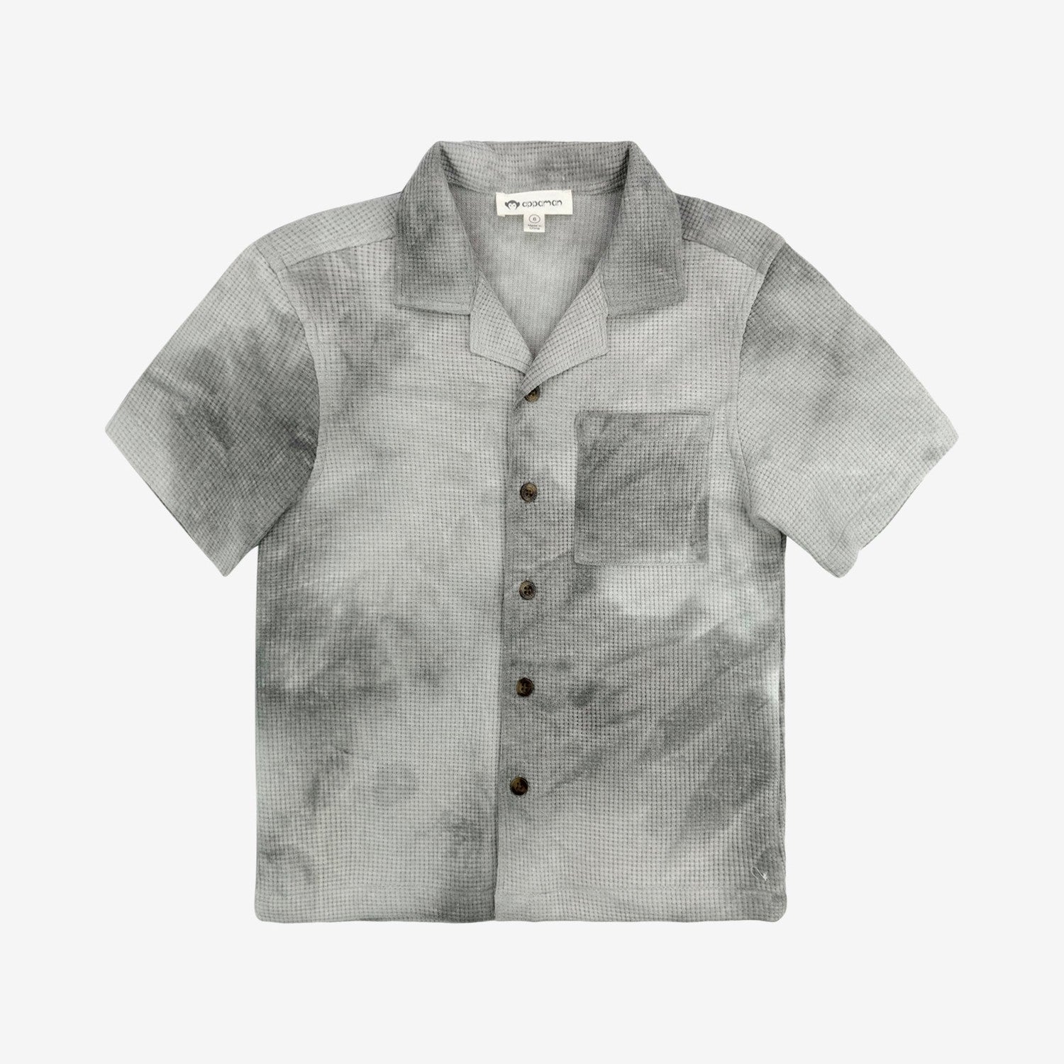 Appaman Best Quality Kids Clothing Fine Tailoring Shirts Resort Shirt | Grey Tie Dye