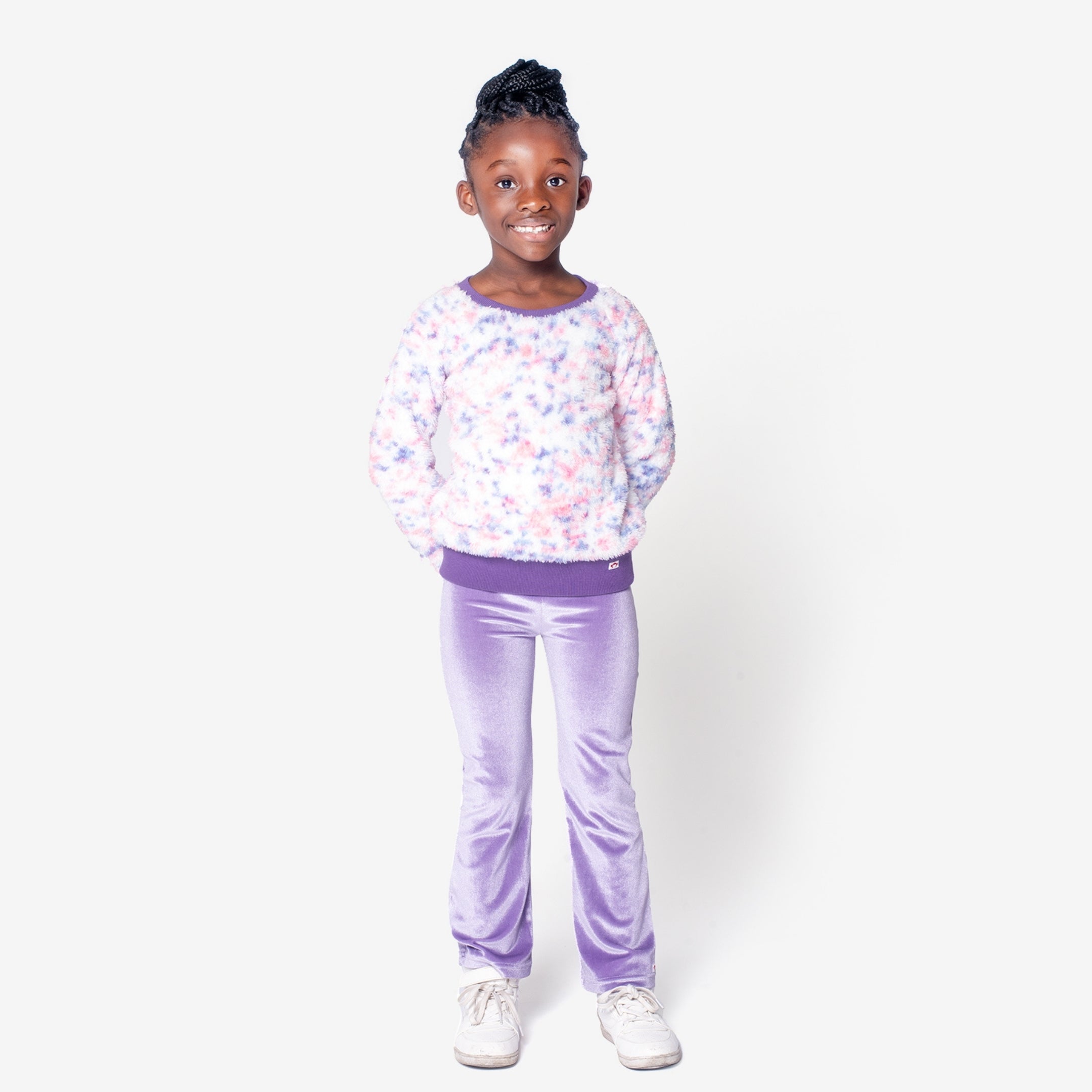 Appaman Best Quality Kids Clothing Girls Bottoms Flared Leggings | Lavender Velvet