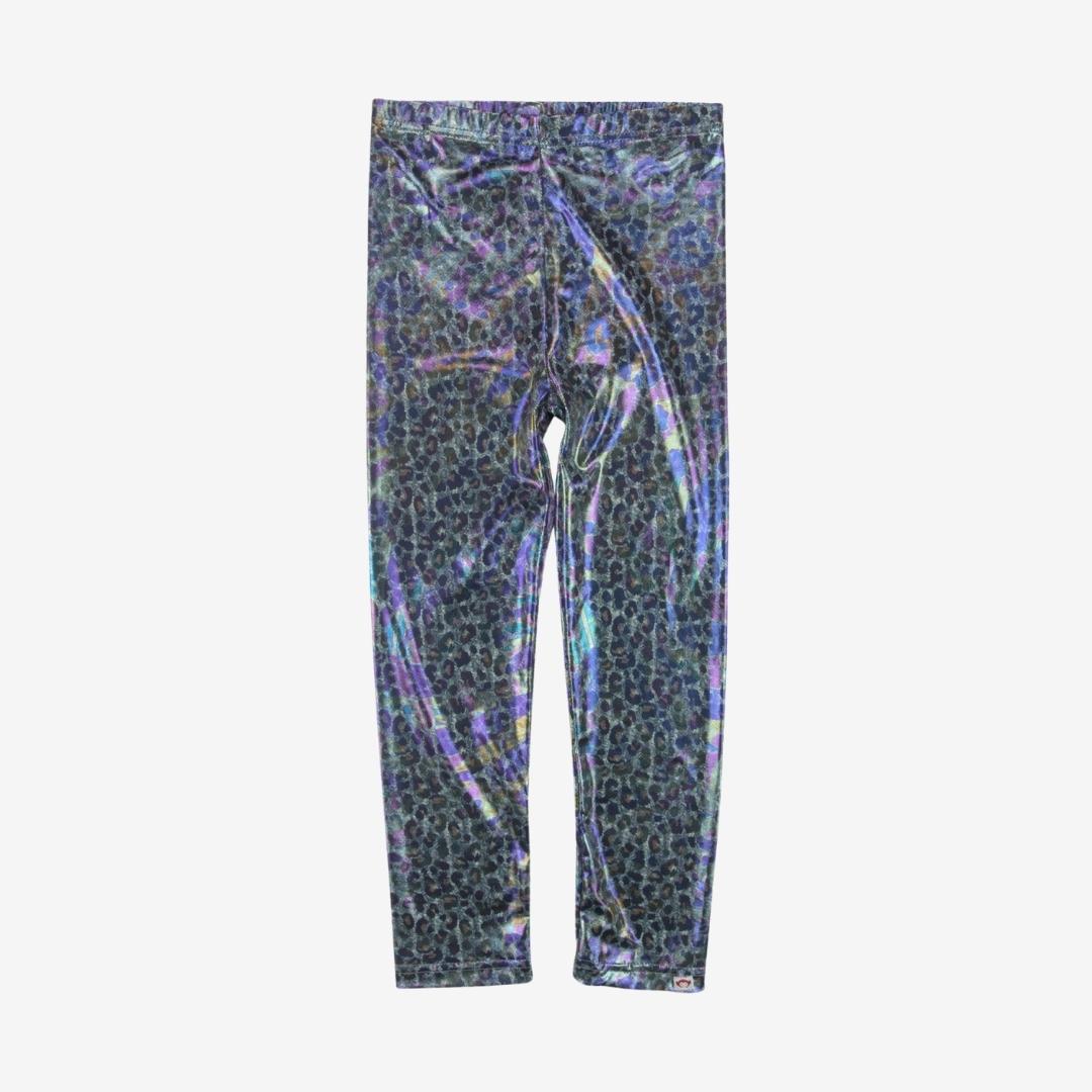 Appaman Best Quality Kids Clothing Girls Bottoms Leggings | Metallic Leopard