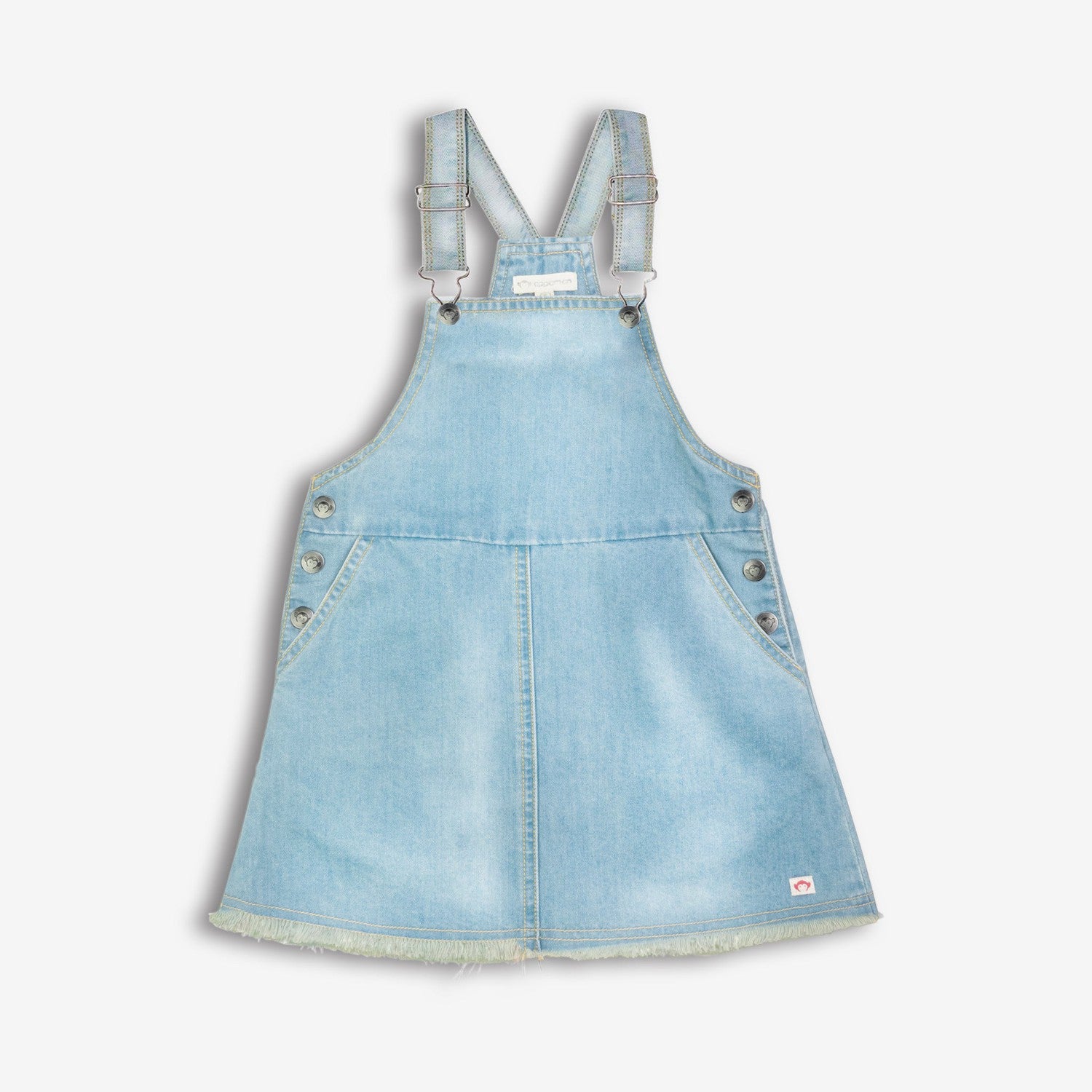 Appaman Best Quality Kids Clothing Girls Dresses Josie Overall Dress | Light Blue Denim