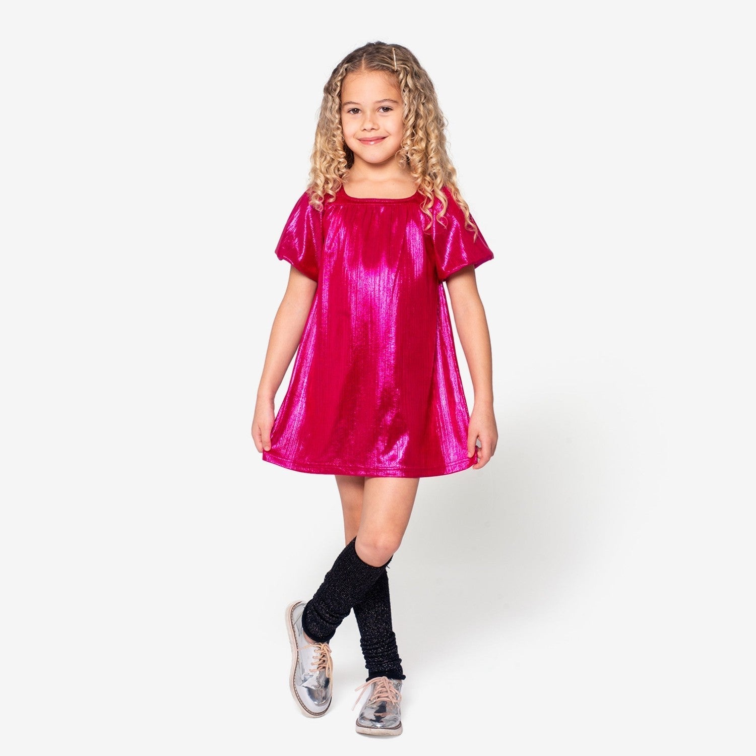 Appaman Best Quality Kids Clothing Girls Holiday Emma Dress | Fuchsia