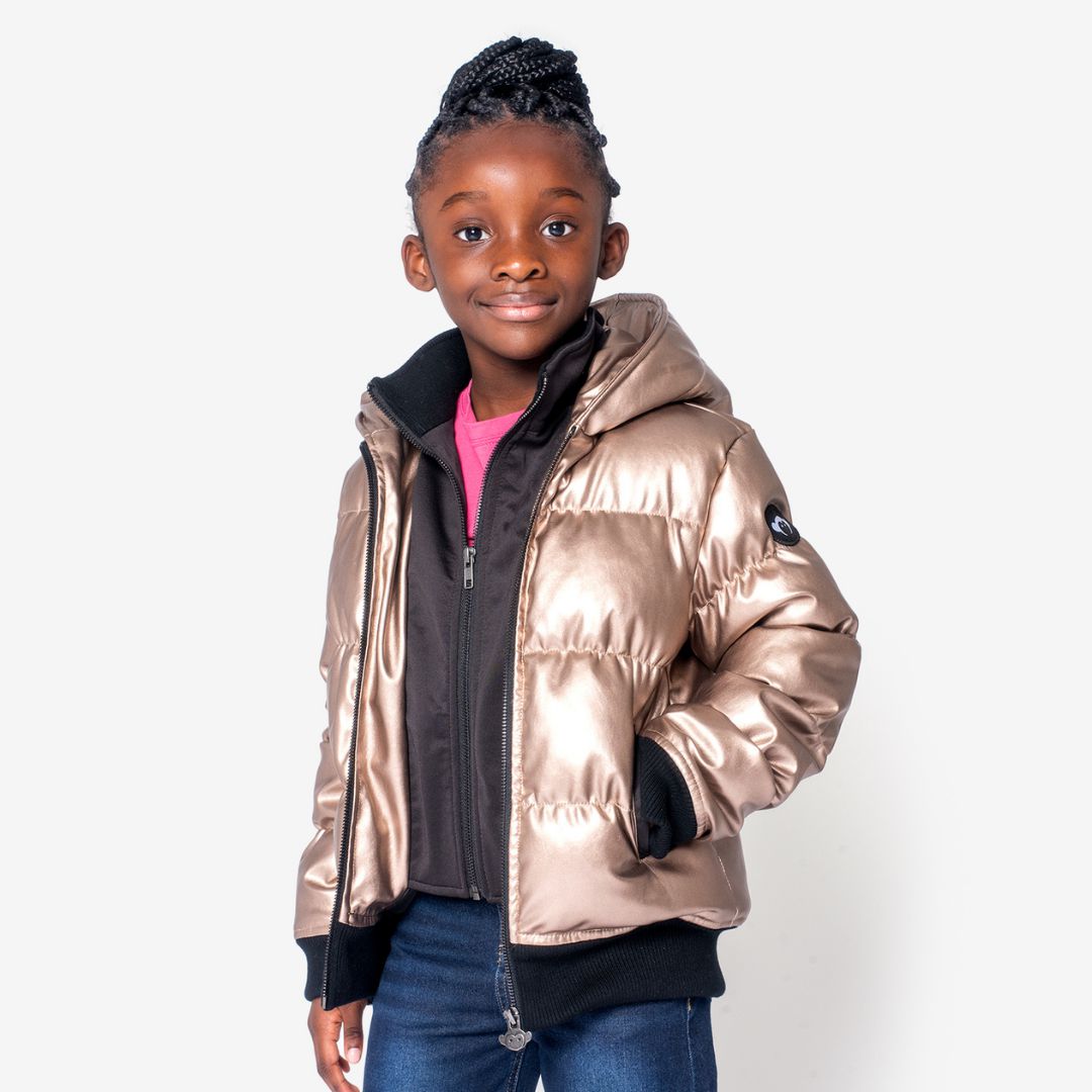 Appaman Best Quality Kids Clothing Girls Outerwear Flurry Coat | Copper Shine