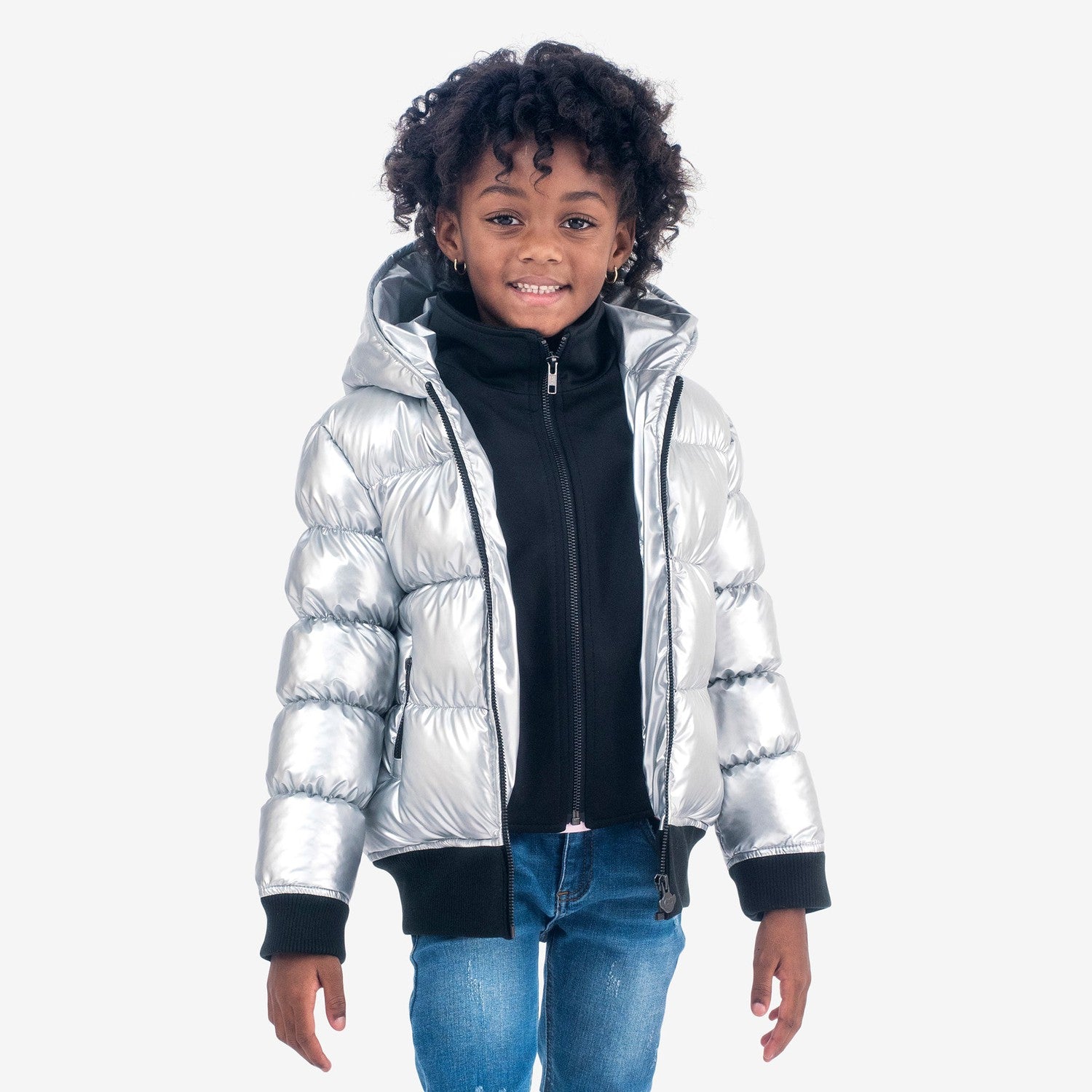 Appaman Best Quality Kids Clothing Girls Outerwear Flurry Coat | Silver