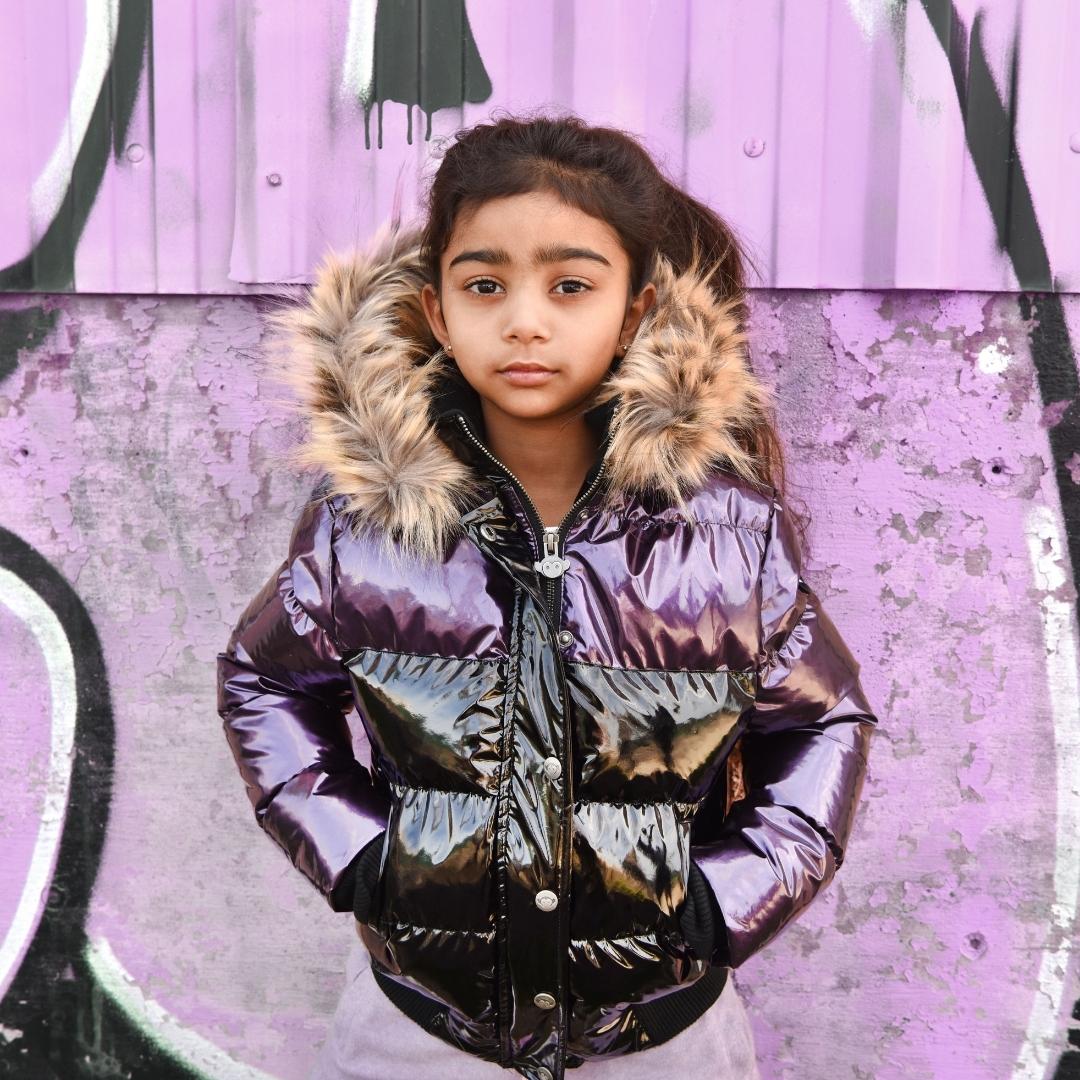 Appaman Best Quality Kids Clothing Girls Outerwear Kyla Puffer Coat | Plum/Black