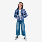 Appaman Best Quality Kids Clothing Girls Outerwear Nikki Bomber Jacket | Blue Depths