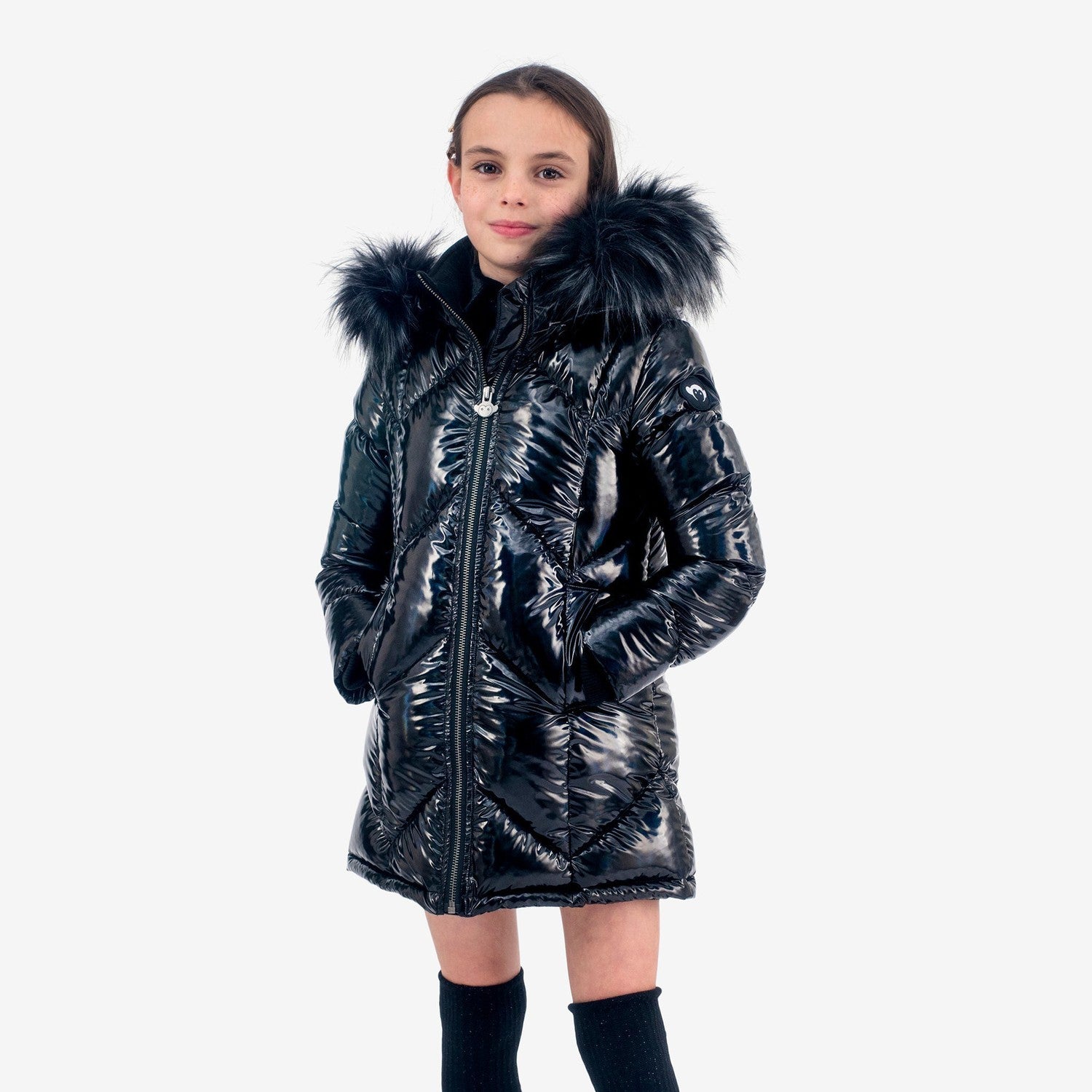 Appaman Best Quality Kids Clothing Girls Outerwear Nova Long Coat | Black