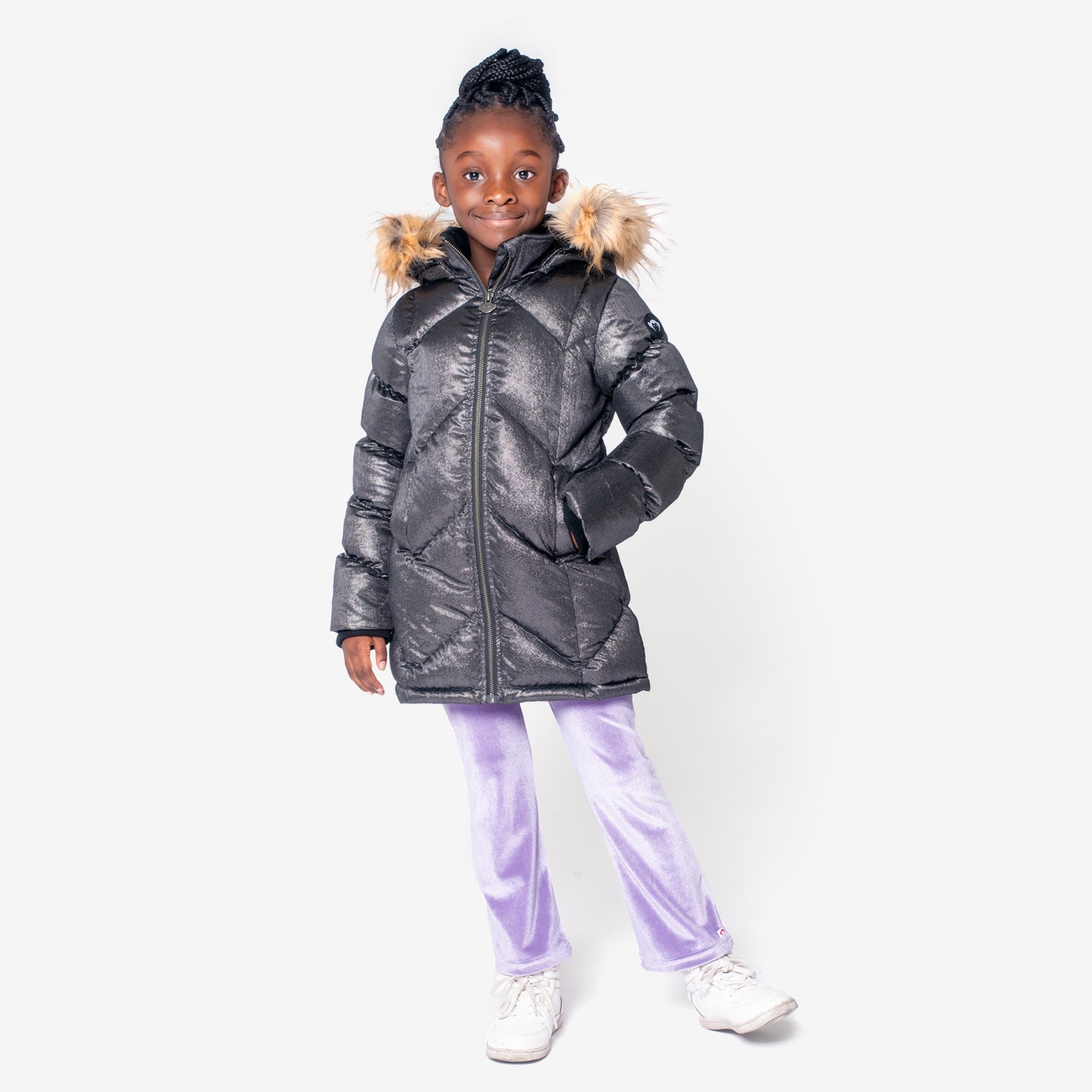 Appaman Best Quality Kids Clothing Girls Outerwear Nova Long Coat | Moon Stone