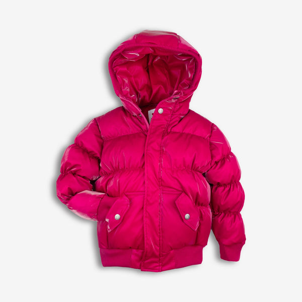 Appaman Best Quality Kids Clothing Girls Outerwear Puffy Coat | Deep Pink