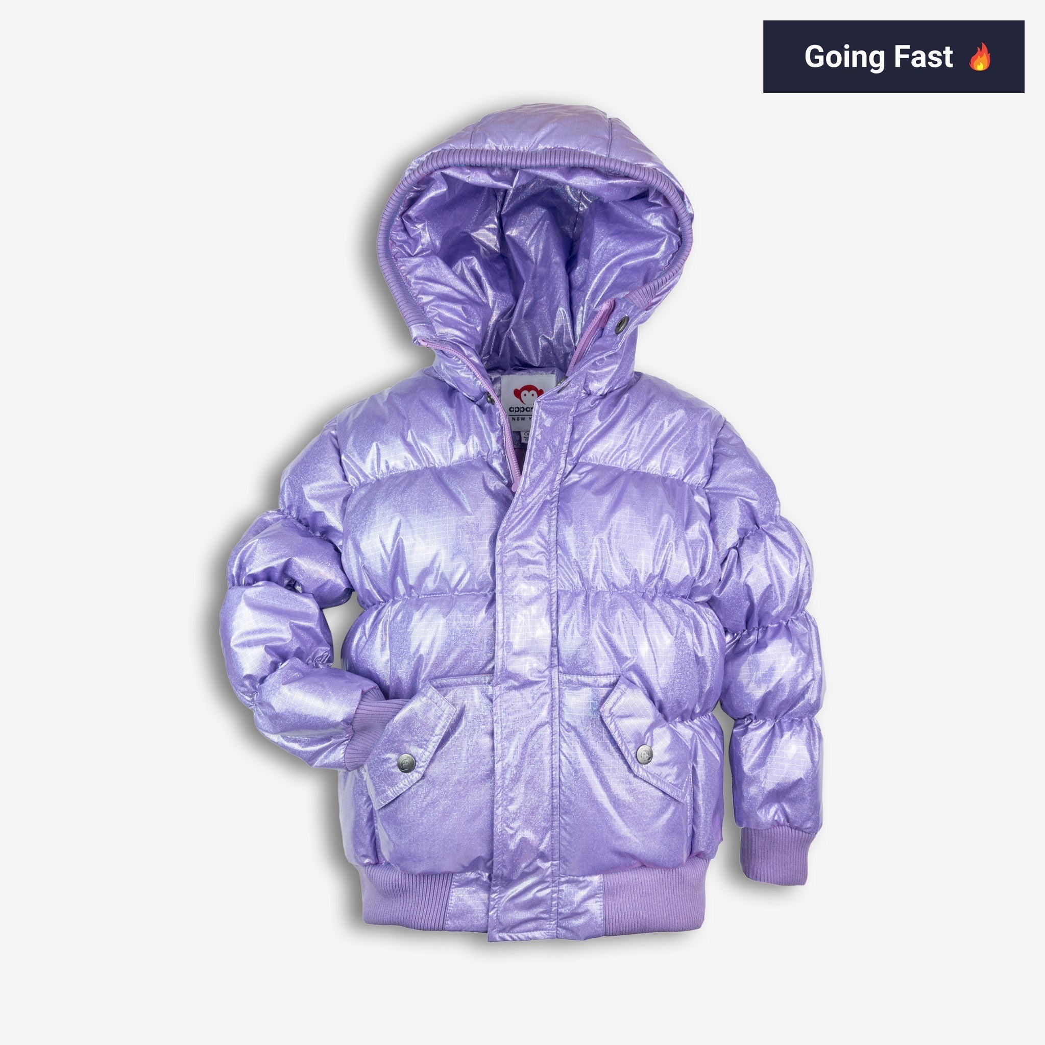 Appaman Best Quality Kids Clothing Girls Outerwear Puffy Coat | Glacial Purple