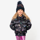 Appaman Best Quality Kids Clothing Girls Outerwear Puffy Coat | Rainbow Hearts